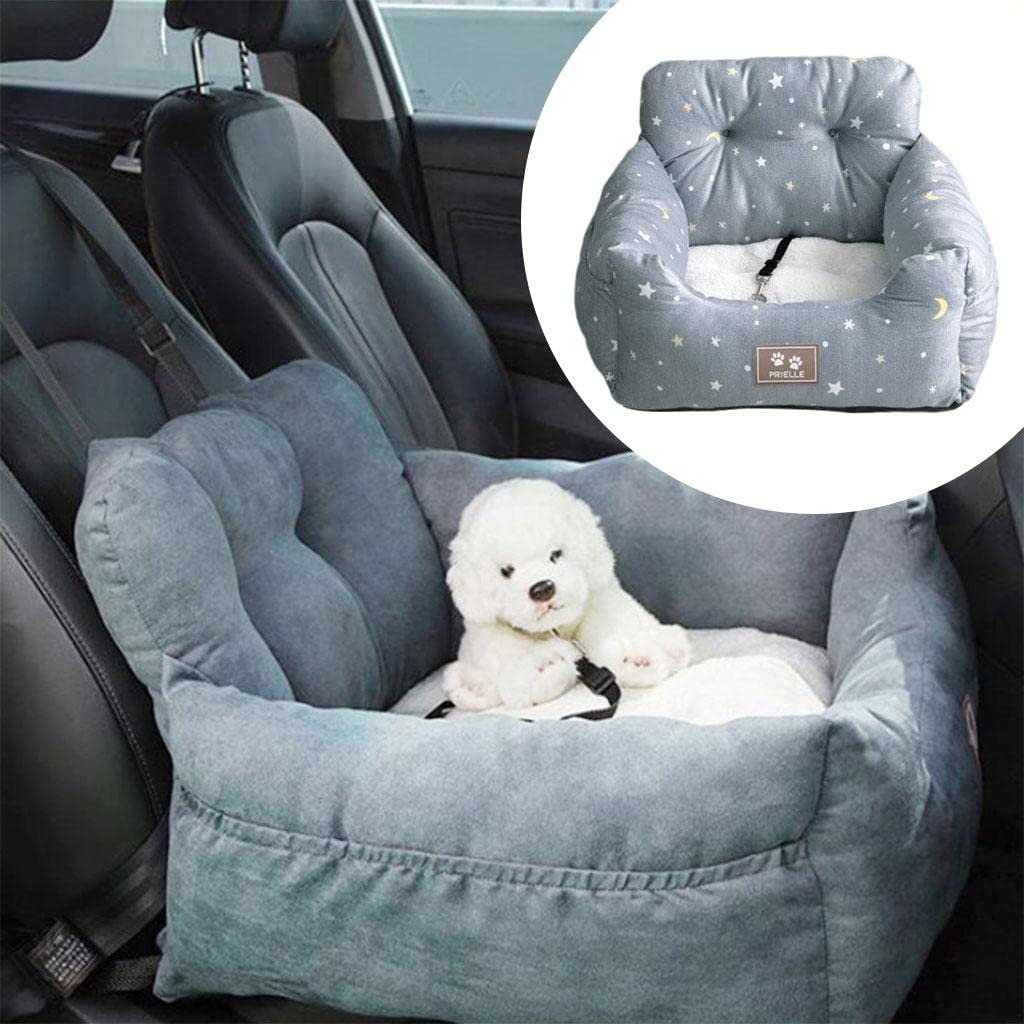 Asiento para Mascotas Cubreasiento Antideslizante Cama Transportadora Colchón Nido con Correa Segura Adecuado para Uso en Automóvil Y Casa