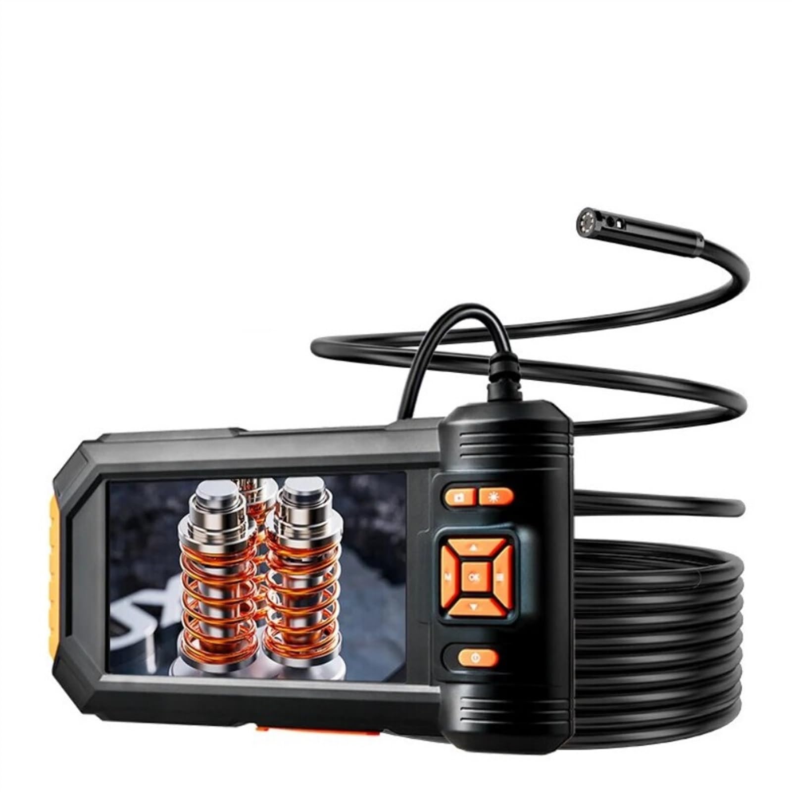 Inspection et analyse Endoscope industriel 1080P à double et Triple lentille, caméra d'inspection endoscopique LCD de 5 pouces avec étanchéité IP67 de 8mm (Size : 10m, Color : Dual lens)