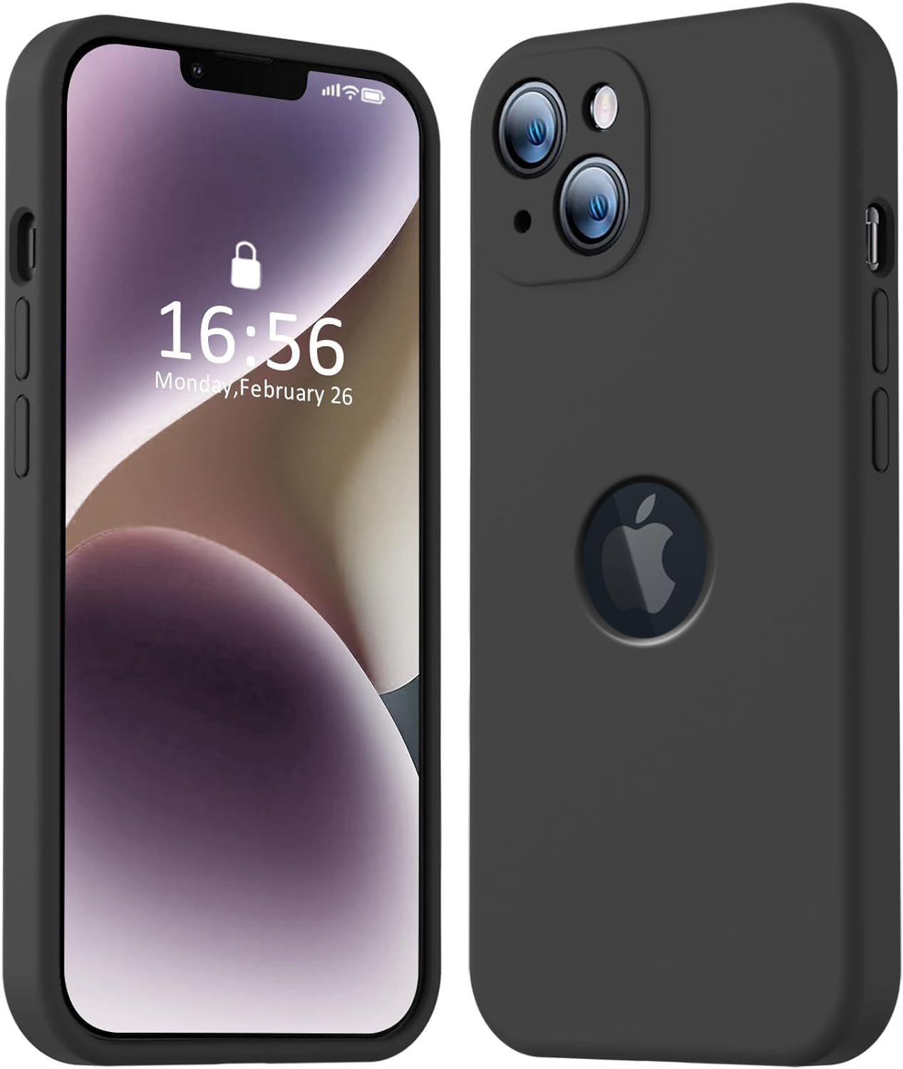 VONZEE Shockproof Matte Flexible Back Cover for iPhone 13 Case Square Pattern Liquid Silicon TPU Camera Protection Back Cover (6.1 Inch) - Black (B09KN47V11) Amazon Price History, Amazon Price Tracker