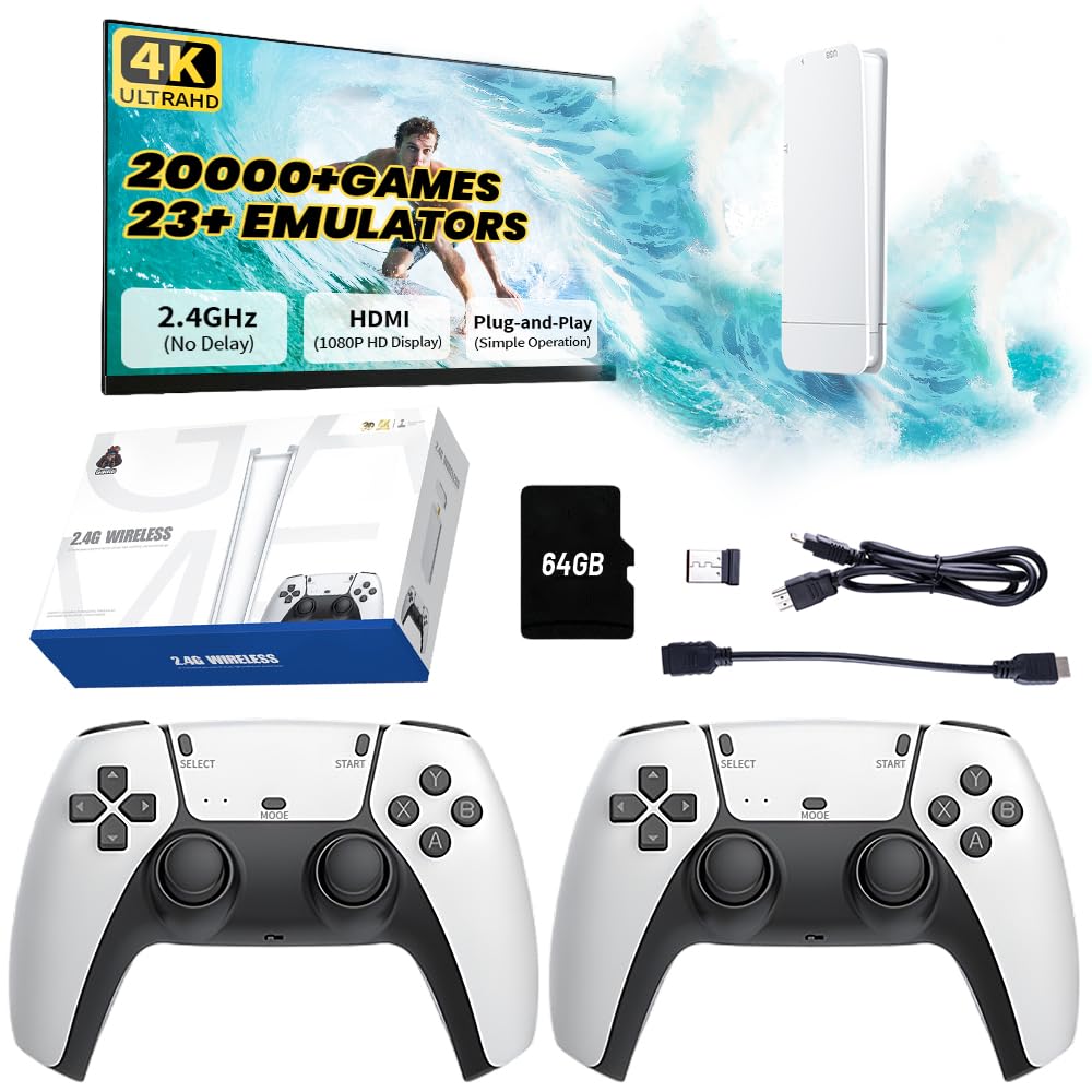 M15 Retro Game Stick, 4K HDMI Output and Wireless Controller Plug and
