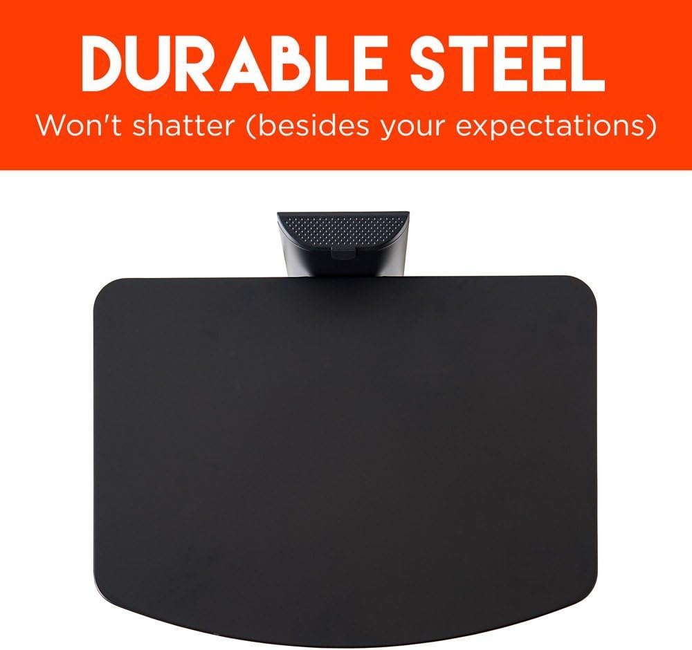 ECHOGEAR Wall Mount Shelf - Steel Floating Shelf Supports 15lbs of Streaming Devices, Gaming Consoles, and Cable Boxes - EGAV1
