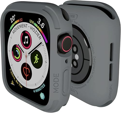 Miniatura 60 de elkson Compatible con Apple Watch 46mm Carcasa Bumper, Quattro Series Carcasa Resistente para Apple Watch y iWatch Series 11 10, Funda Protectora