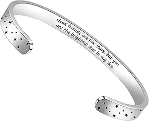 Btysun Bracelets for Women Mothers Day Bracelet Gifts from Daughter Inspirational Gifts for Women Graduation Gifts for Her Motivational Birthday Cuff Bangle Friendship Personalized Mantra Jewelry…