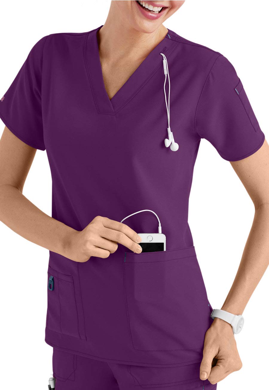 Smart Uniform Scrub Anish A110 (L, Purple Blast)