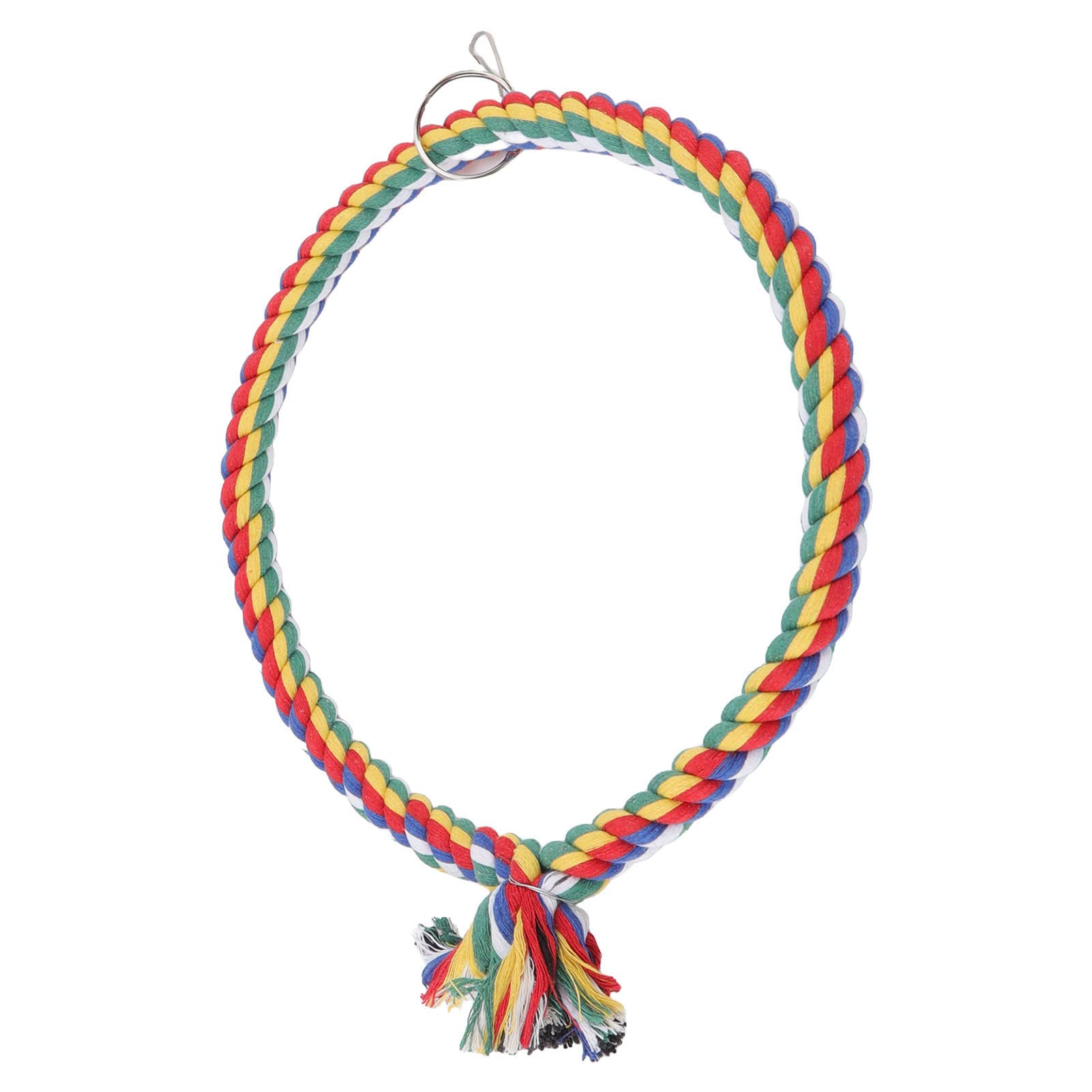Altalena per Pappagalli con e Corda di Cotone - Cerchio da Arrampicata per Uccelli - Disponibili Misure Piccole e Grandi - Ideale per Giochi all'Interno Ed all'Aperto