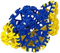 Vista 2 de That Hinge Toy - Juego de 82 piezas azul + rosa, animal + más juguete de construcción STEM