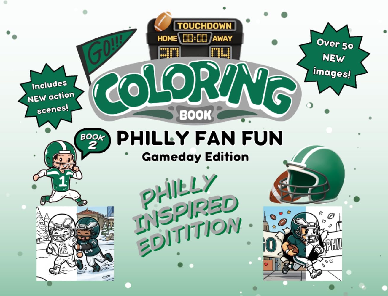 Philly Fan Fun: Gameday Edition: An Action-Packed Football Scene & Activity Book for Kids Ages 4-8 (Philadelphia Edition) (Gridiron City Fun)