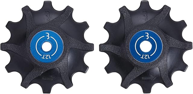 BBB Cycling, 12-T RollerBoys Jockey Wheels, 11-Speed SRAM-Compatible, for MTB Narrow/Wide with Sealed Bearings, BDP-06