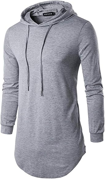 drawstring hem moletom com capuz
