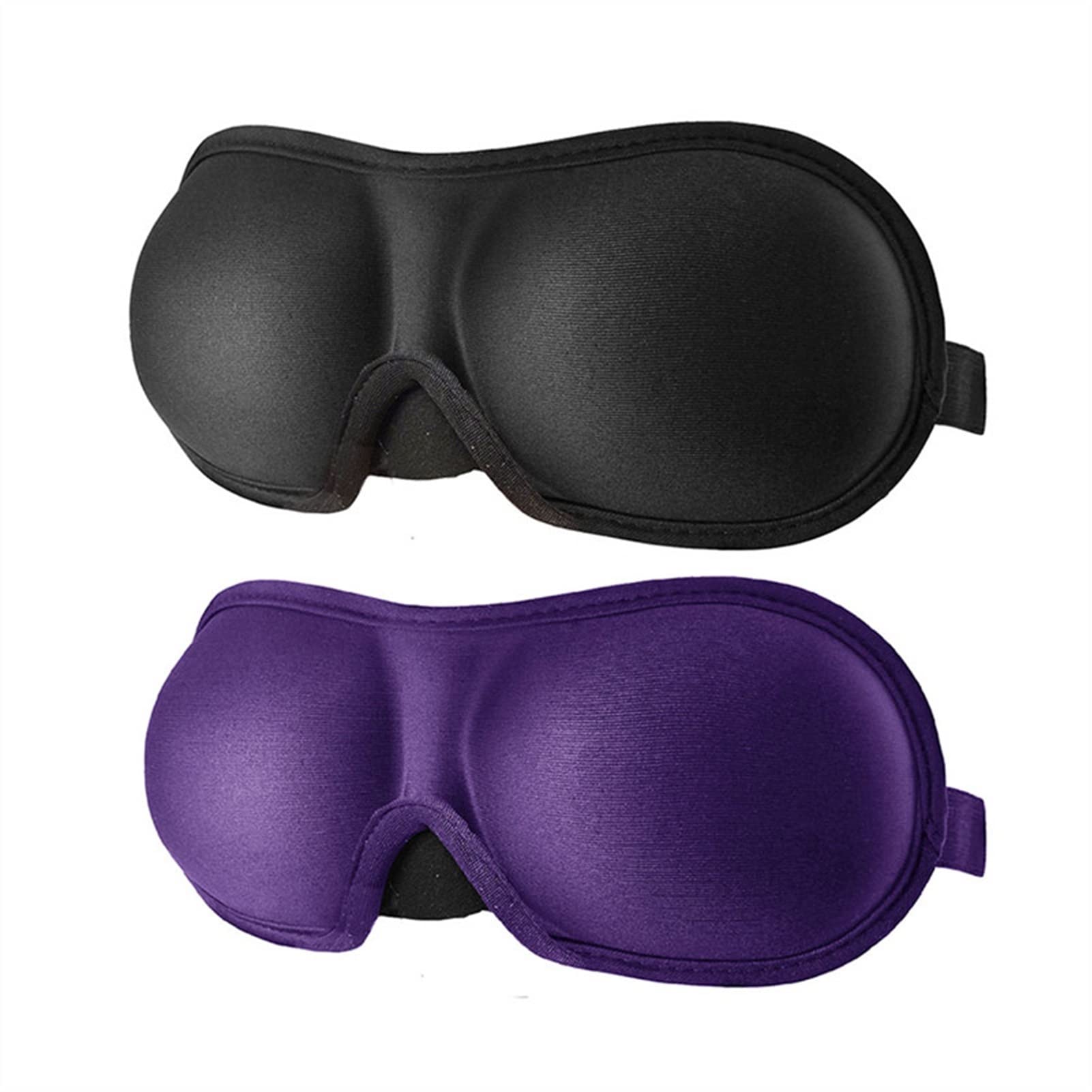 Máscaras para dormir Zero Eye Pressure Blackout pa Antifaz for dormir 3D de tela ultra suave y transpirable for dormir(Black)