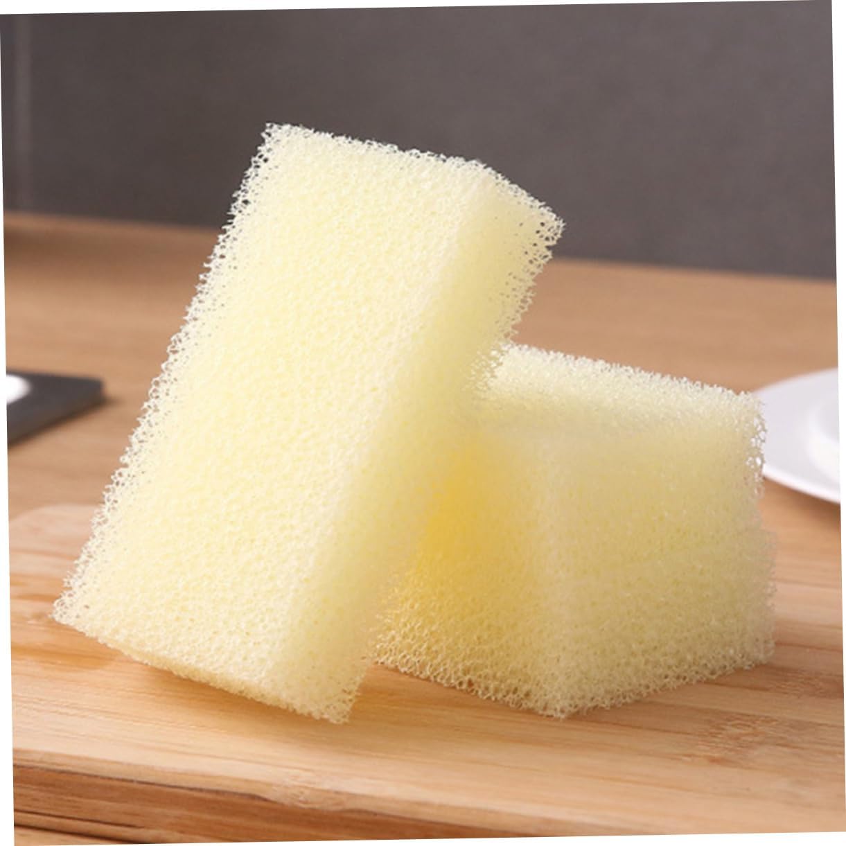 CALLARON 2pc Sink Kitchen Cleaning Brush Sponges Exfoliating Scrubber Sponge Brush for Dishes Strong Absorption Scratch Surface for Household Cleaning