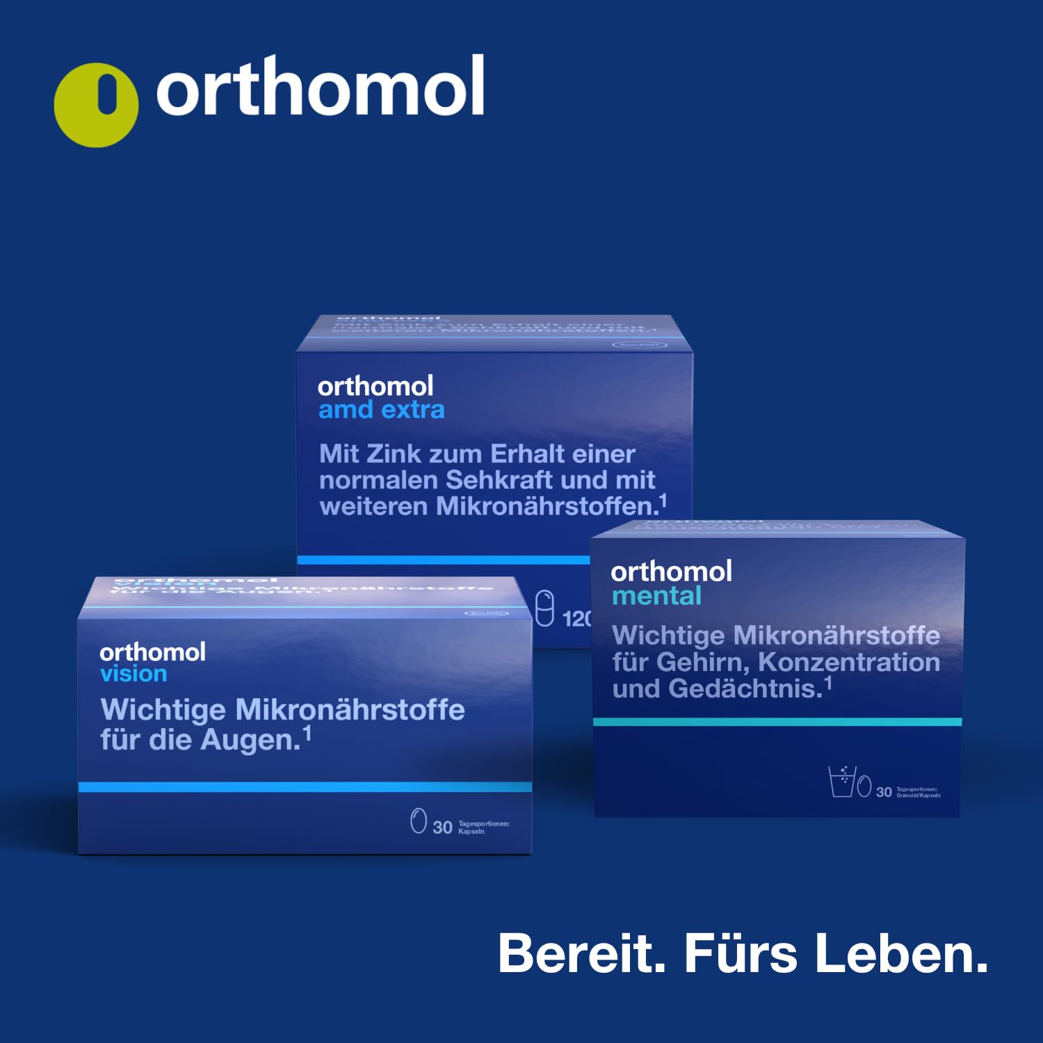 Orthomol Cellprotect - für das Wohlbefinden bis ins hohe Alter - mit Spermidin, Coenzym Q10 und Polyphenole - Granulat/Tabletten/Kapsel à 30 Tagesportionen