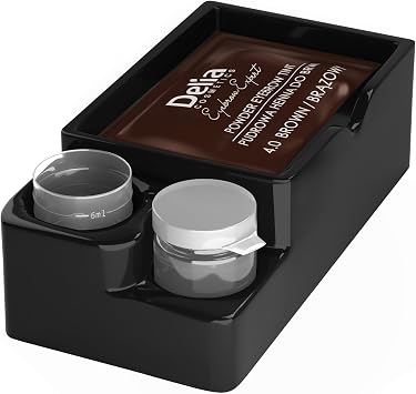 Delia Cosmetics - Powder Eyebrow Tint - LIGHT BROWN - Natural Herbs and Color - Enhanced, Darkened, Thick Brows - 20 Easy Applications / 4 Weeks - Complete Set