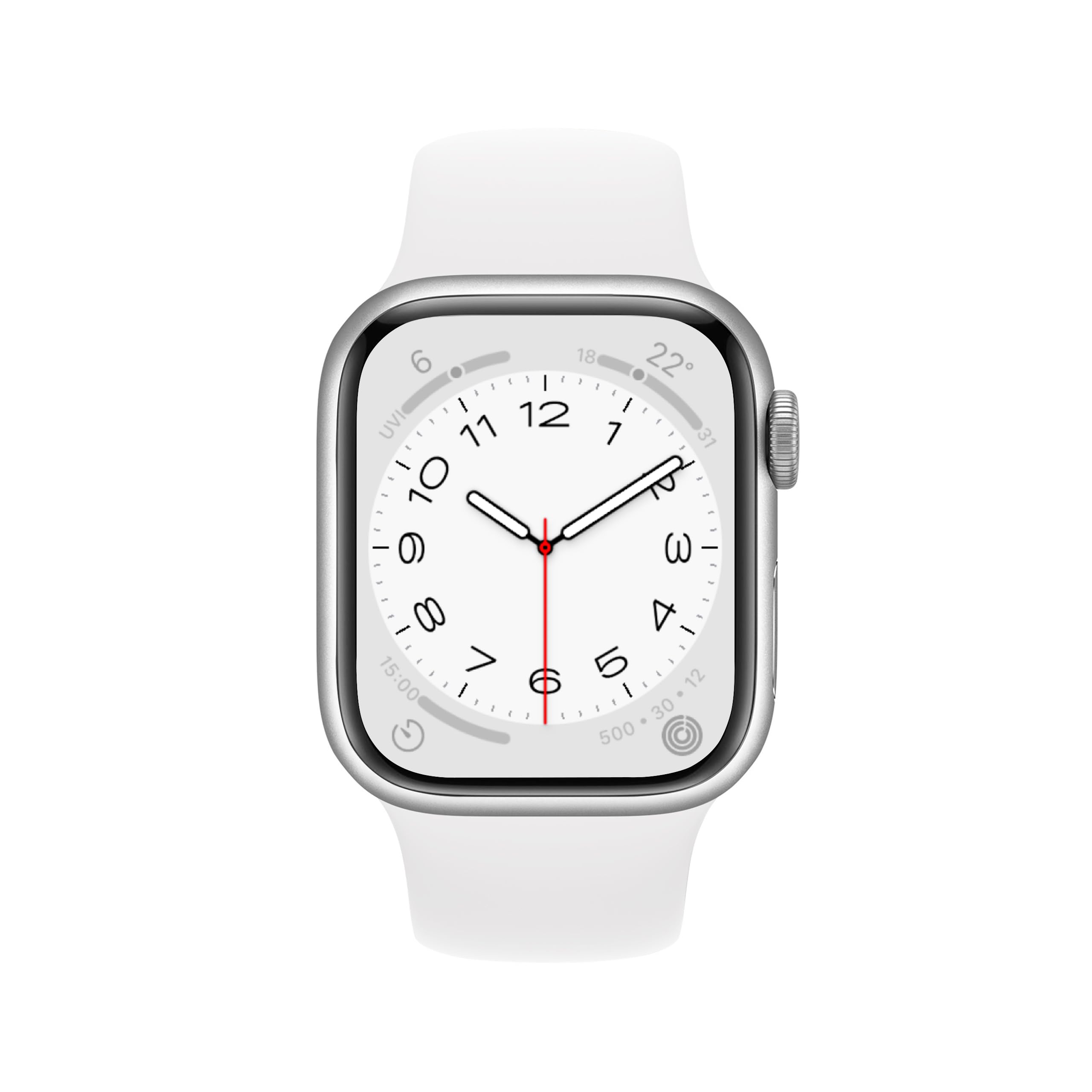DONEGANI SBC1 Cinturino per Apple Watch Ultra 2 49mm, Serie 10 46mm, 9 8 7 45mm 41mm, SE 6 5 4 44mm 40mm, 3 2 1 42mm 38mm Donna Uomo Band Bracciale Sport Silicone, Bianco