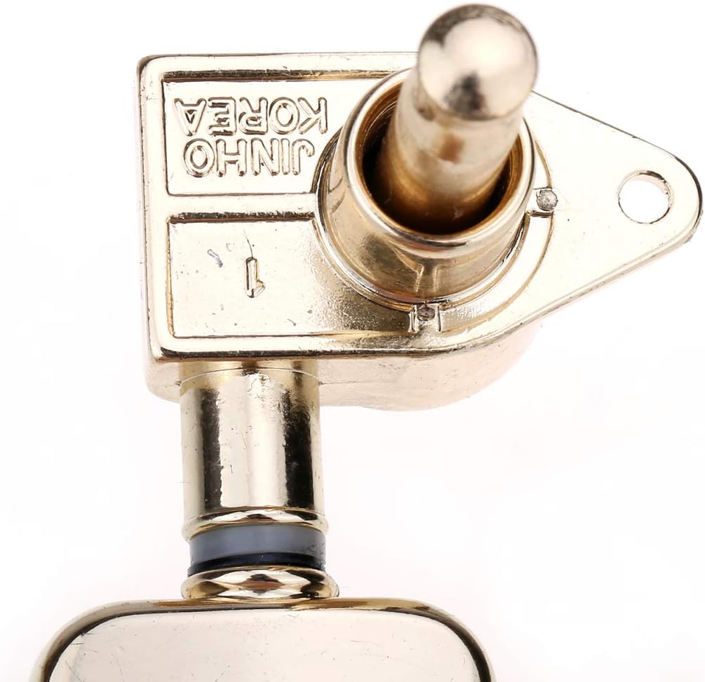 Wilkinson 3L3R Roto Style Sealed Guitar Tuners Machine Heads Tuning Pegs Keys Set Compatible with USA Les Paul or Epiphone Les Paul, Gold