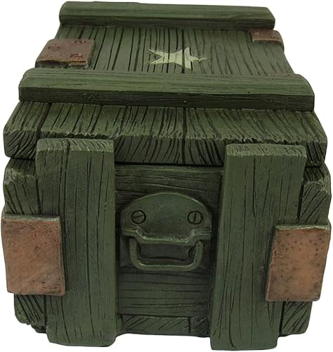 Miniatura 5 de DWK Caja de munición militar caja de baratijas l Pequeño ejército recuerdo pecho 6" pulgadas