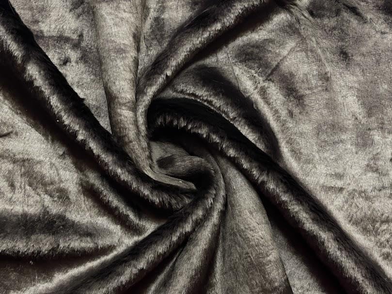 Tissu en fausse fourrure au rouleau couleur chocolat pour fausse fourrure ameublement