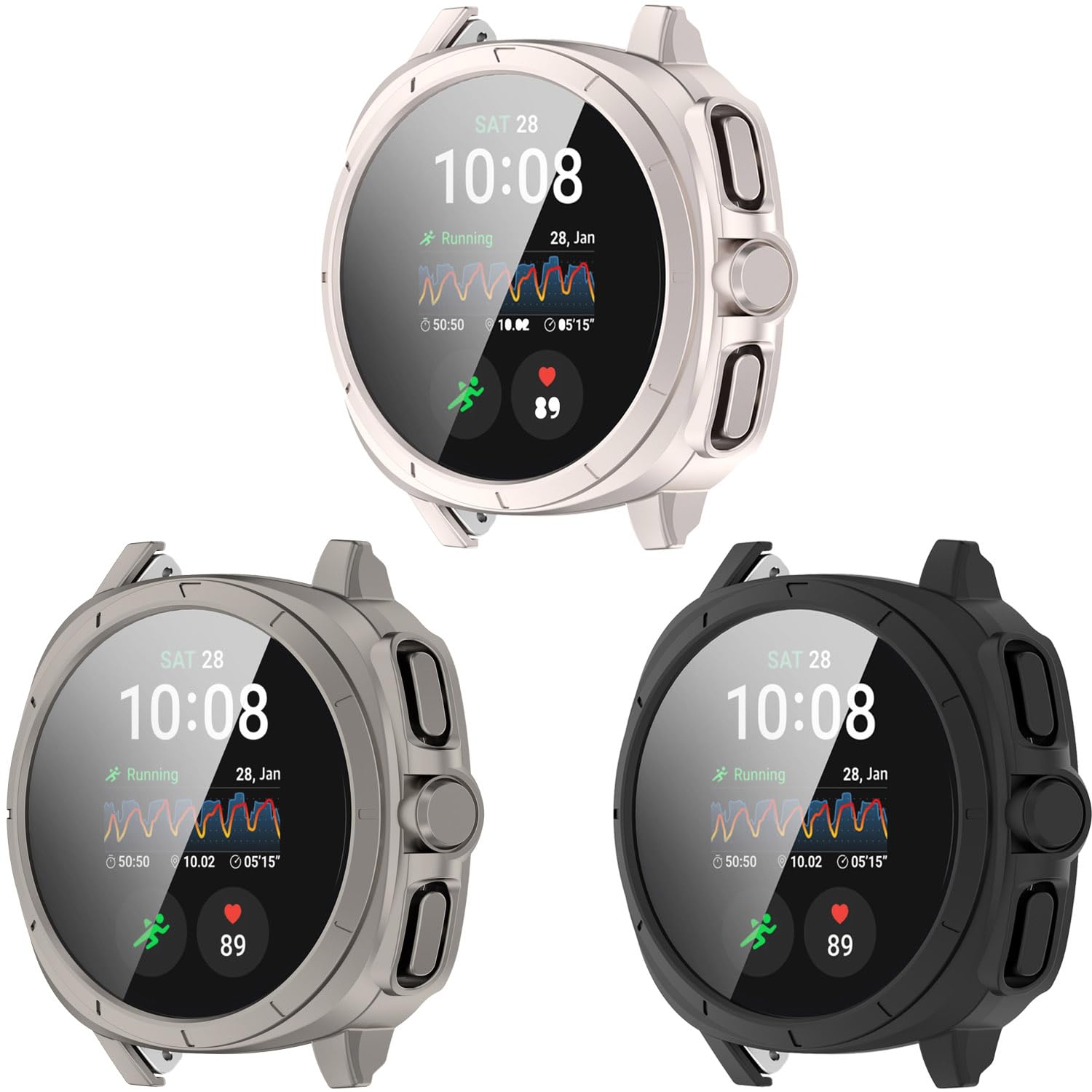 Amazon.co.jp: Samsung Galaxy Watch 7 44mm 40mm ケースアクセサリー 