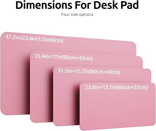 Vista 8 de YSAGi Leather Desk Pad Protector, Large Mouse Pad, Non-Slip PU Leather Desk Blotter, Laptop Desk Pad/Mat, Waterproof Writing Pad for Office and Home