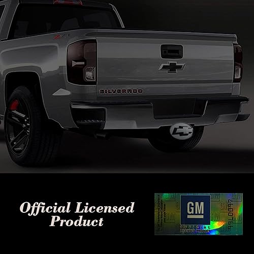 Miniatura 3 de Cubierta de enganche LED para Chevy color negro, enchufe de remolque iluminado para receptores de 1-14 pulgadas y 2 pulgadas, emblema Chevrolet con