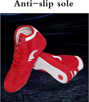 Zapatos Boxeo Bajos,Zapatos Boxeo Juveniles,Core Botas De Lucha,Zapatillas De Deporte De Boxeo,CóModo Respirable,Ligero Antideslizante,Casual CóModo,Para Levantamiento Pesas/Artes Marciales5