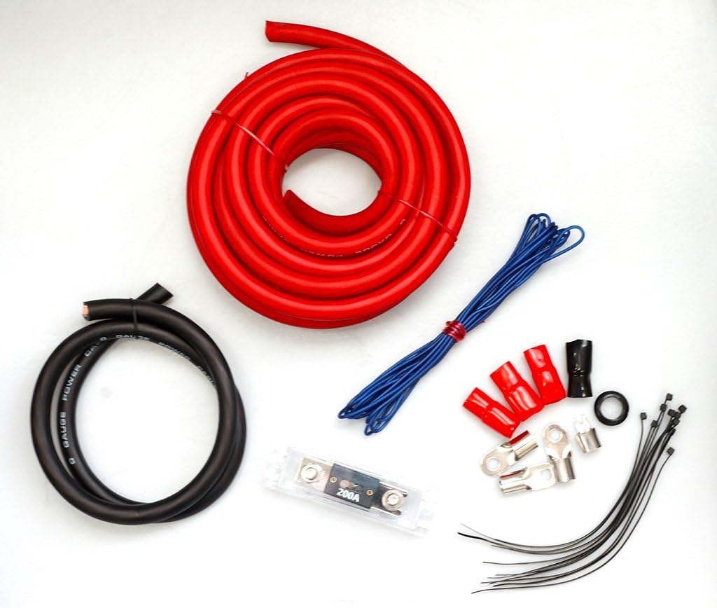 Absolute KIT03000 0 Gauge Amp Kit Amplifier Install Wiring Pro Installation Cables 3000W