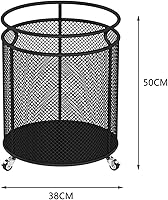 Vista 8 de Colcolo Cesto para ropa sucia, cesta de almacenamiento para cocina, baño, color negro