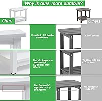 Vista 5 de Banco de ducha resistente para ducha interior, taburete de baño de poliéster blanco para afeitarse las piernas o asiento de baño de spa, asiento