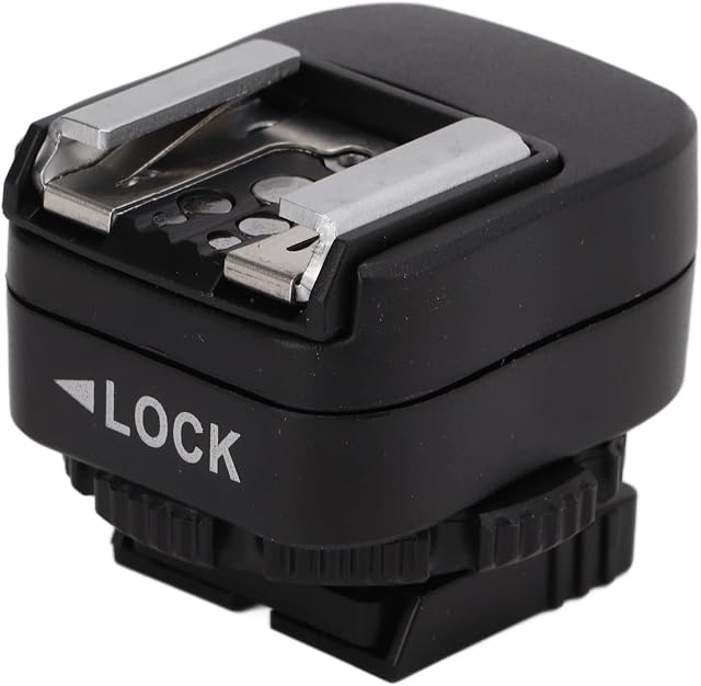 Hot Shoe Adapter with Extra PC Sync Connection Port, for Sony A7, A7C, A7R, A7RII, A7MII, A7RIII, A7MMIII, A74, A7R4, A7R4A, A9, A9II, A1, A6400, A6300, A6500, for Canon, for Nikon