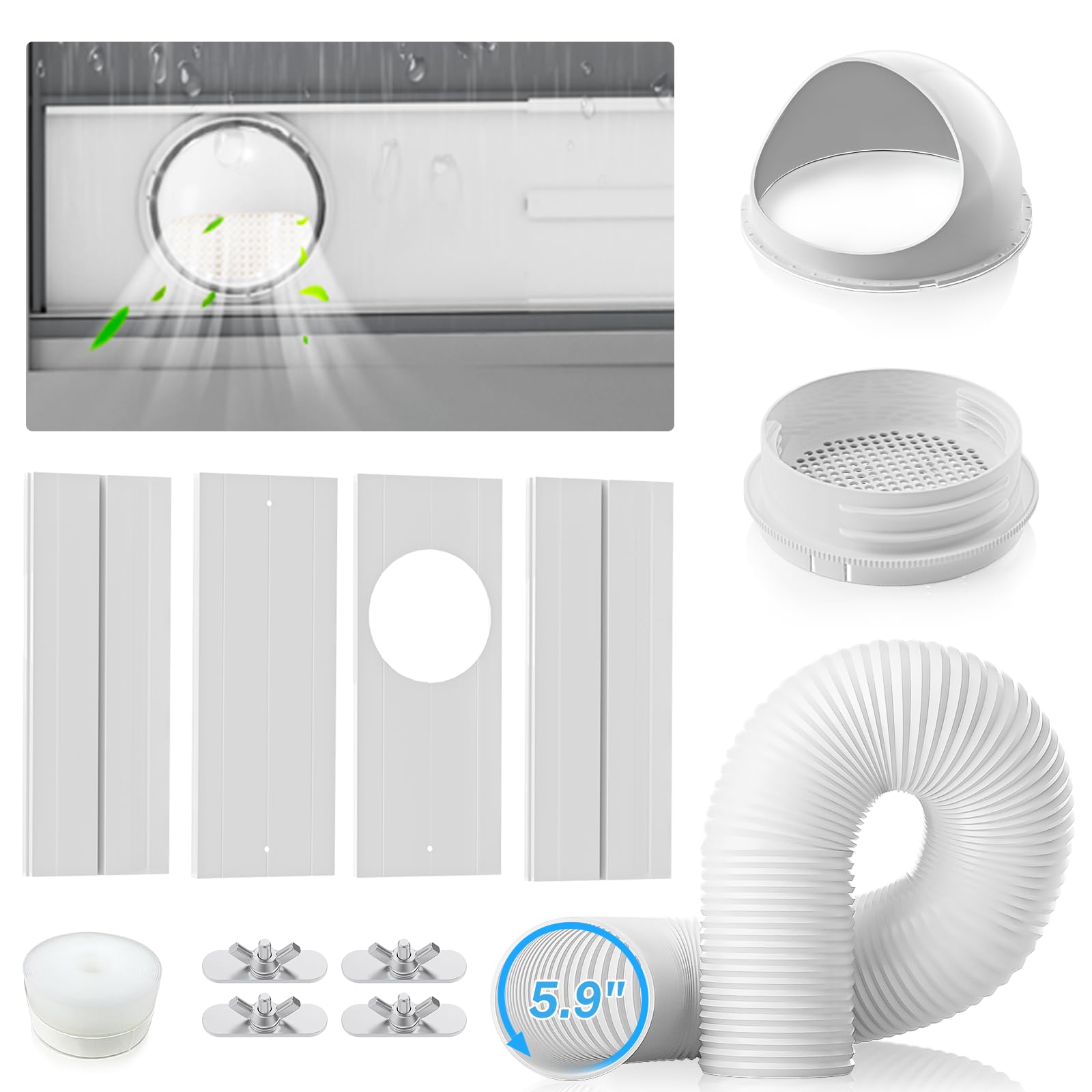 portable ac rain vent