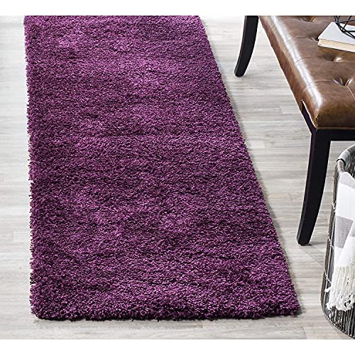 Image of SS Malik Handloom Soft Shaggy Rugs Fluffy Home Decorative Large Carpet for Living Room 2-inch Thick Carpet (2x3 Feet, Purple)