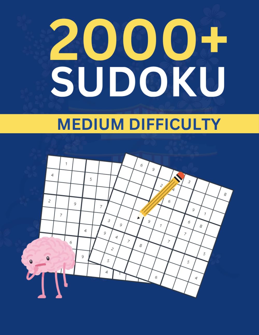 2000+ Sudoku: Medium Difficulty ONLY - with Solutions at End of Book