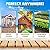 Zyppio Roll-Out Garden Pathway, 8’ Long, Straight, Weather-Resistant Walkway for Outdoor Patios, Gardens, Beach Boardwalks, and Wedding Party Events, Natural Cedar Hardwood