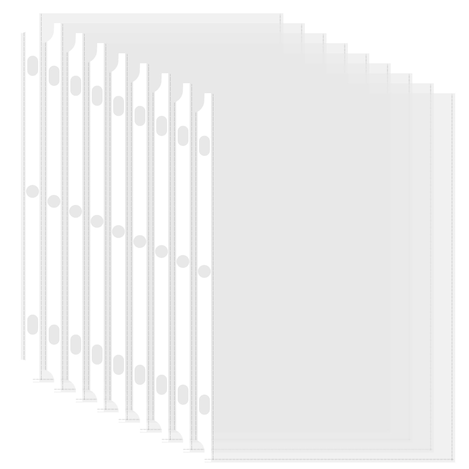 100 Pack Sheet Protectors, 8.5 x 11 inch Page Protectors for 3 Ring Binder, Letter Size Clear Plastic Sleeves for Paper, Documents image 5