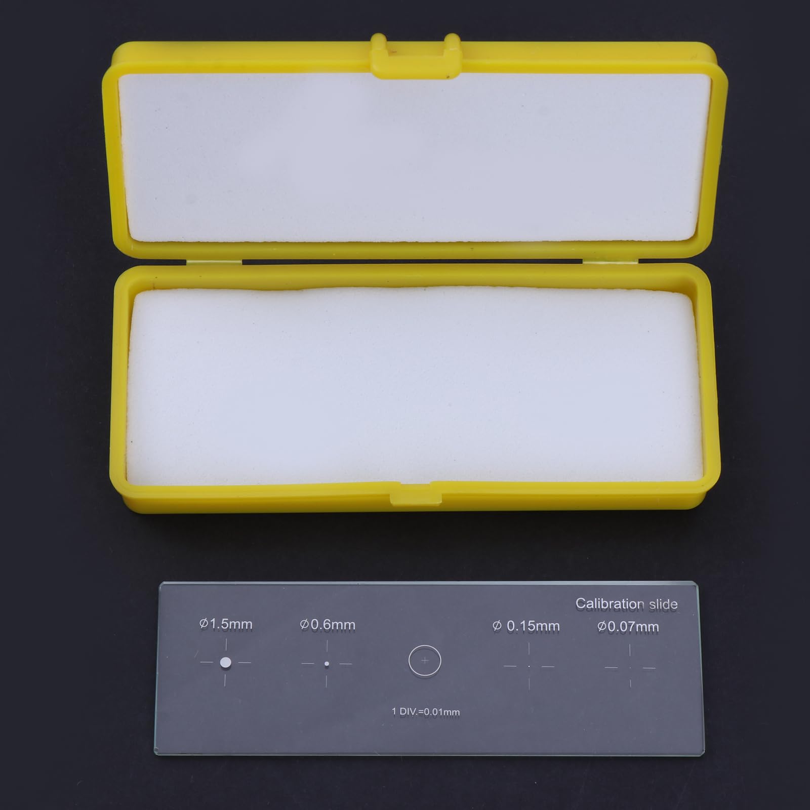 Kalttoy Fh958 0.01Mm Microscopes Reticle Calibration Camera Slide Ruler Crosses Stage Micrometers Multifunctional Microscopes Calibrating Stage Micrometers Slide