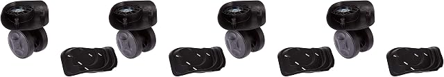 Amazon Basics Luggage Wheels for Amazon Basics Hardside Trolleys, Black