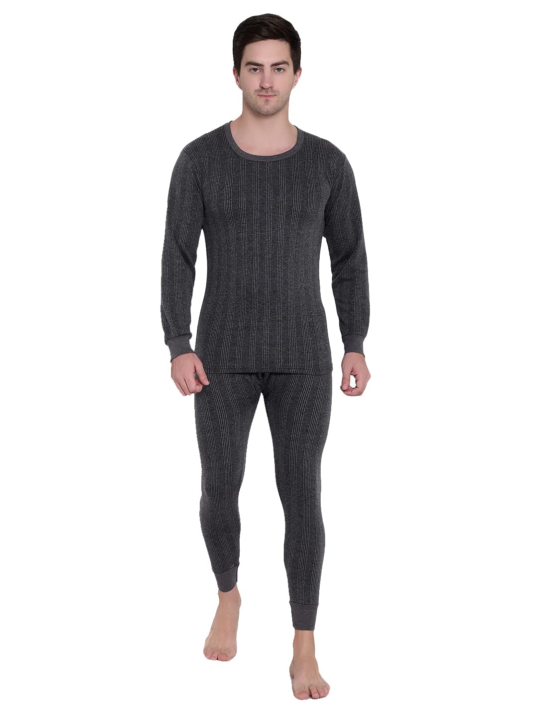 eleg & stilance Mens Thermal Maximum Heat Retention Woolen Warm Poly Cotton Elastic Stretchable Full Length Slim Fit Ultra Soft Winter wear for Men Thermal Wear Thermocot-picture-35