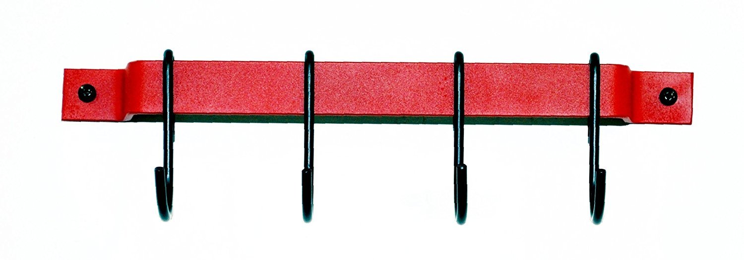 Rogar 12" Red Utensil Rack