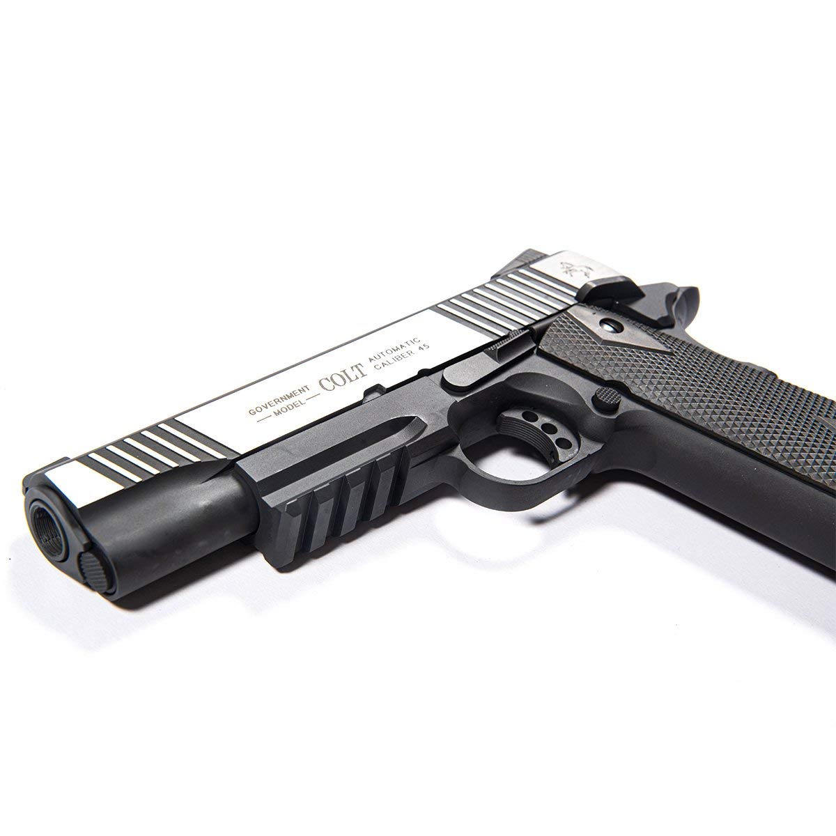 C Y B E R G U N Pistola Colt 1911 Scarrellante Black/Silver Cybergun (180525) 0.9 Joule