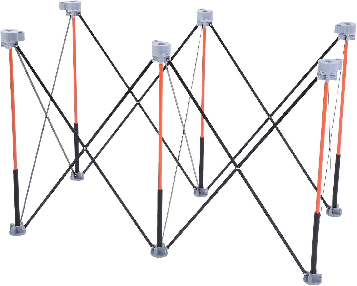 AUNMAS Portable Folding Workstand, Heavy Duty Collapsible Workbench with 600KG Weight Capacity, No Assembly with Carry Strap, for Garage Workshop Outdoor Construction