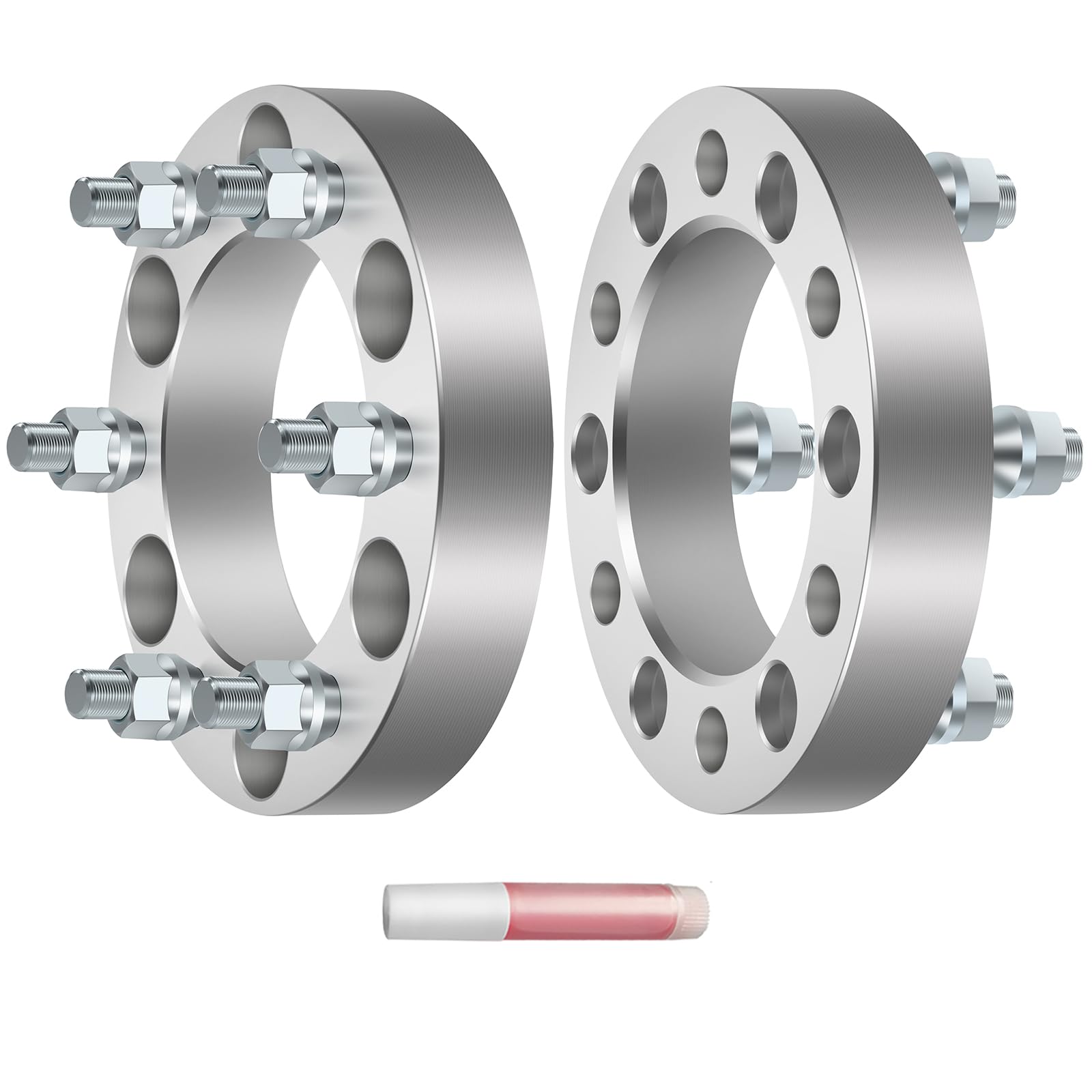SCITOO 2Pcs 6x5.5 Wheel Spacers 1.25 inch for Toyota Silver