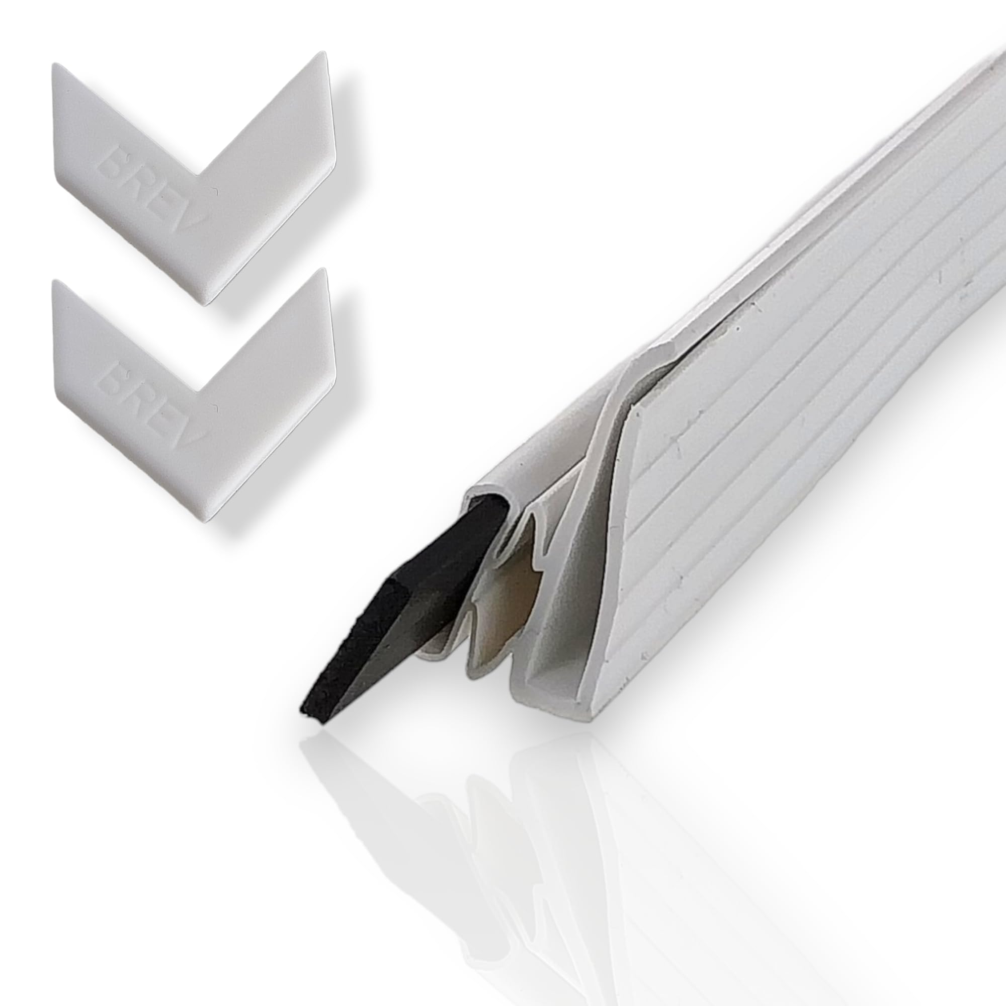 DL-pro - Set di guarnizioni magnetiche universali per porta, 1300 x 700 mm, in gomma, per avvitamento nel frigorifero, combinazione frigorifero-congelatore (senza adesivo)