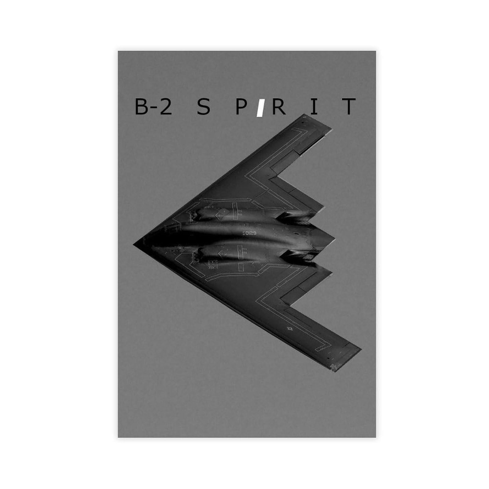 Ywtjax Unframe-Style B-2 Spirit Stealth Bomber Poster Canvas Poster For Office Decor Gift