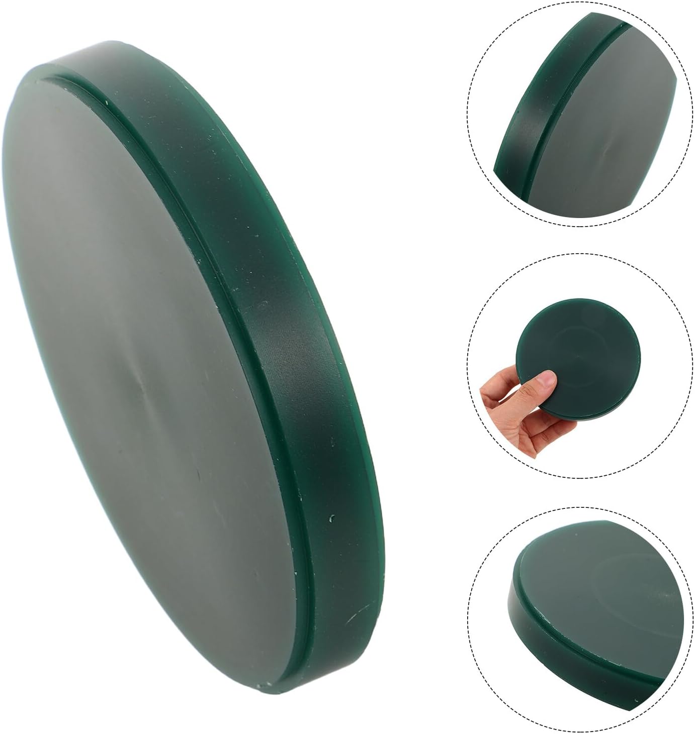 Hohopeti Jewelry Casting Wax Block with Hole 14mm Thickness Round Sculpting Wax for Precision Cad Cam Computer Carved Jewelry Making Materials Kit