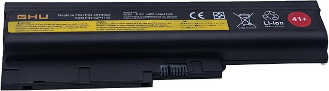 Batería GHU 48 Wh 40Y6799 para Lenovo ThinkPad T60 T500 miniatura 2