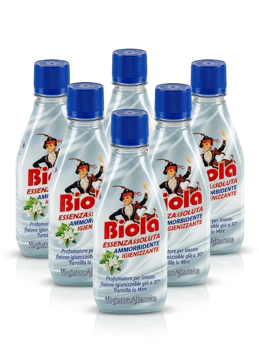 Ammorbidente Igienizzante Profumo Mughetto e Gelsomino, 300ml, Set Conveniente da 2, 4 o 6 Confezioni (Set da 6 Pezzi)