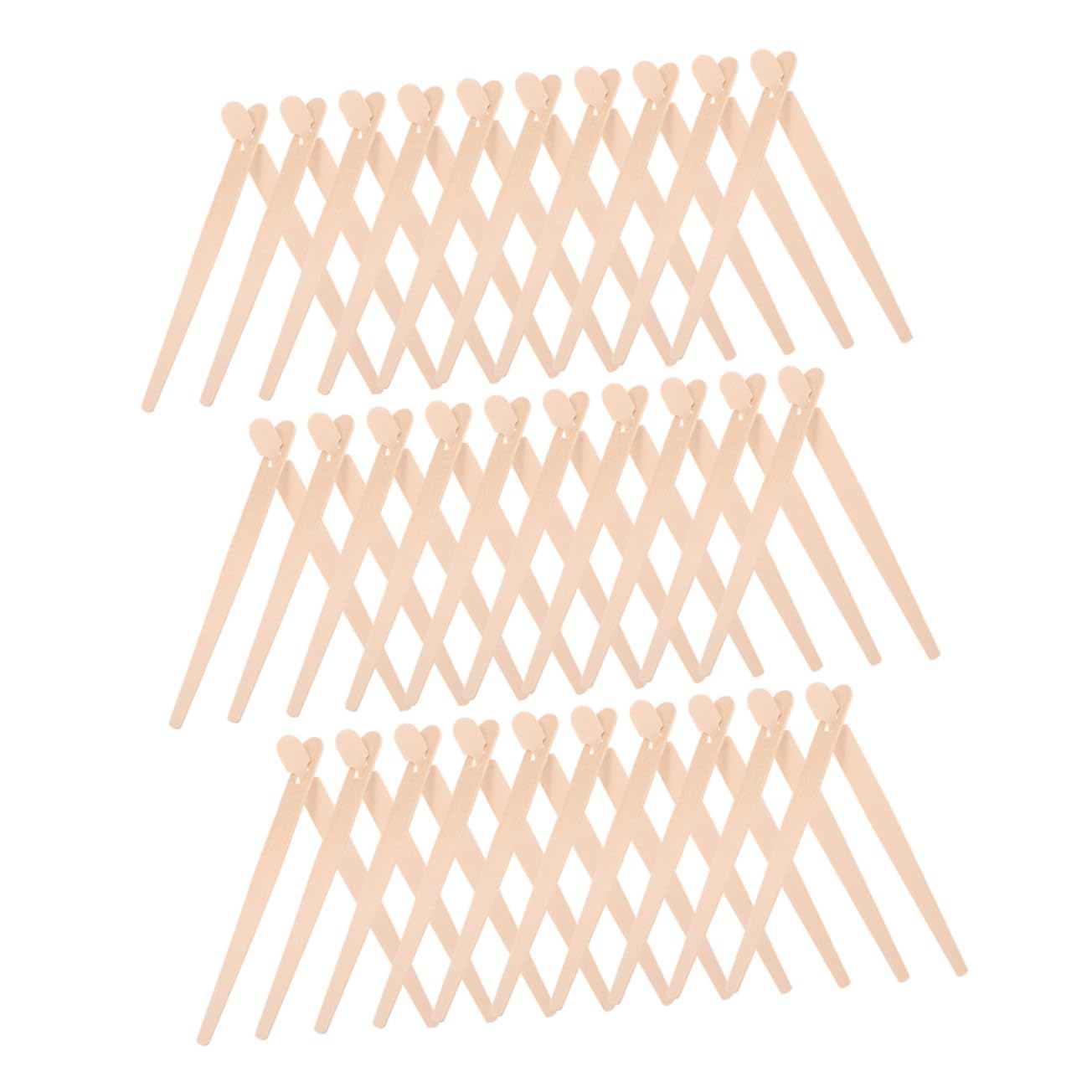 Cabilock 100 Sets Wooden Food Tongs European Style Snack Serving Clips Friendly Bread Pastry Utensils and Comfortable Grip for Parties and Buffets