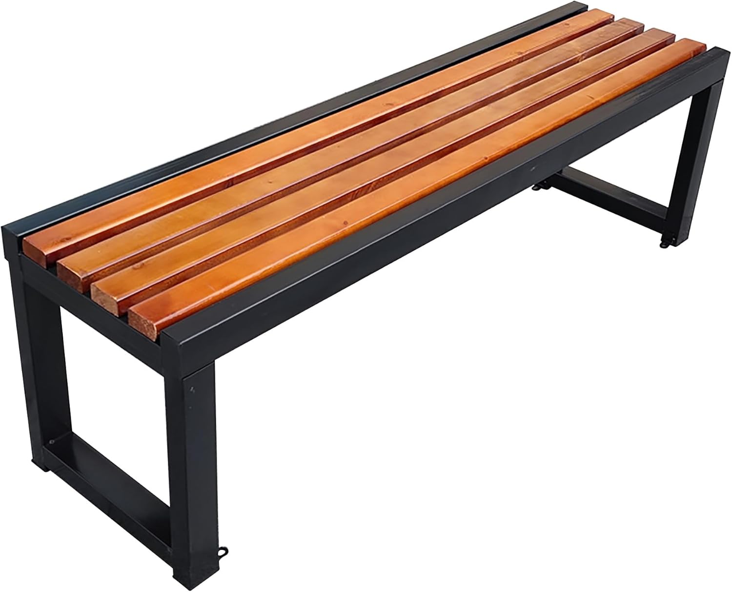 Outdoor Garden Bench, Wooden Backless Garden Bench, Weatherproof Outdoor Bench, Patio Garden Bench Perfect for Yard, Garden, Balcony, Porch(Size:100cm)