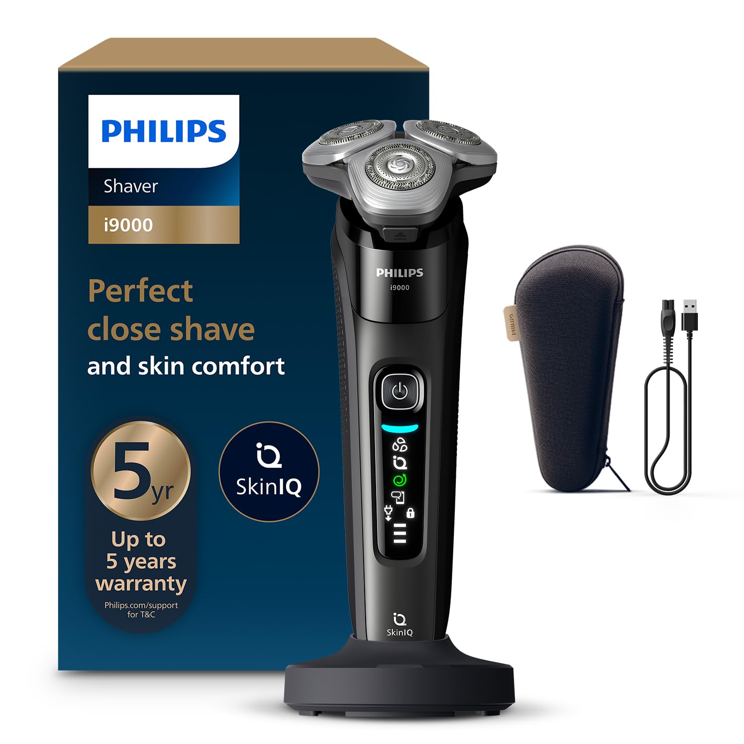 PHILIPS Electric Shaver For Men | Wet & Dry | SkinIQ Technology