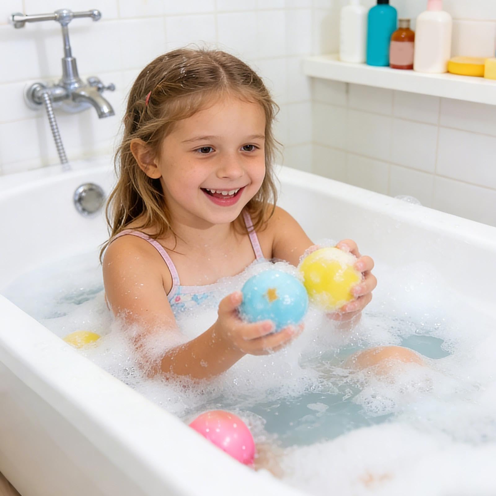 Badezusatz, 12 Stück erfrischendes Reinigungsmittel für den Körper | Badesalz mit Spielzeug - für Kinder Mädchen Badewanne Hotel Spa